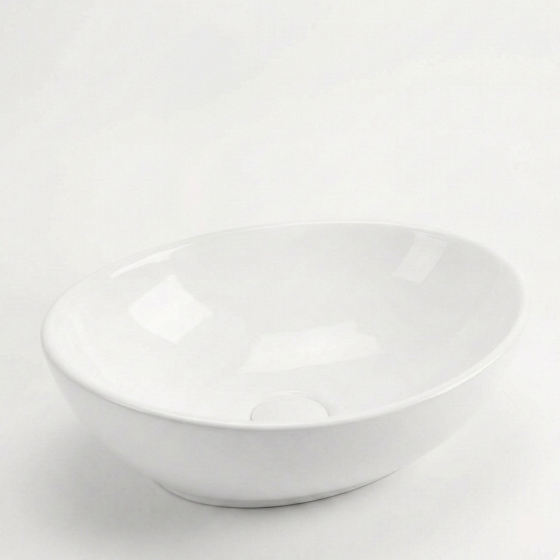 Lavoar pe blat Slim Edge alb lucios, 410x345x150 mm