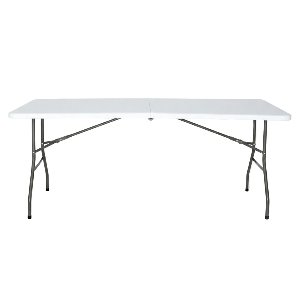 Set masa pliabila 4 persoane din otel cu HDPE + doua banci pliabile pentru gradina, camping