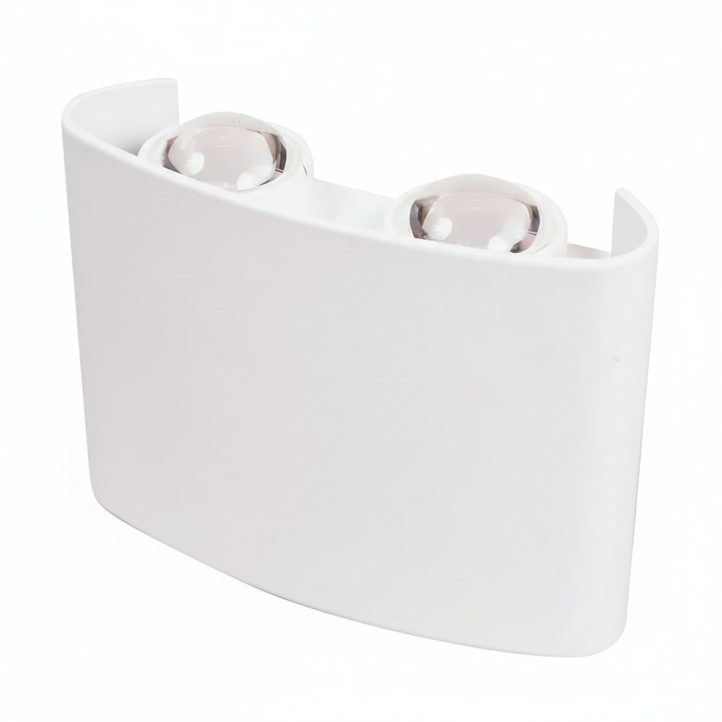 Aplica LED 4W pentru exterior, alba, iluminat perete