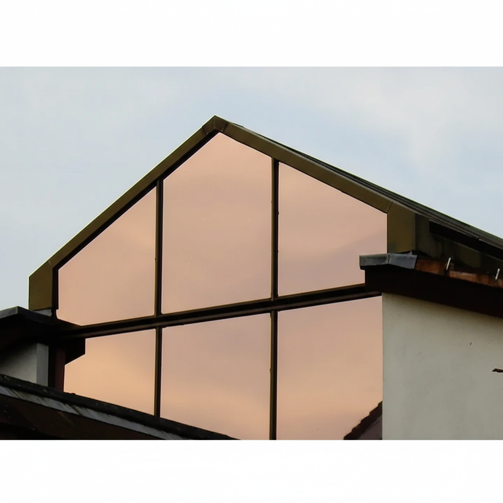 Folie geam anti-UV 99%, efect oglinda zi, 60×300, argintiu