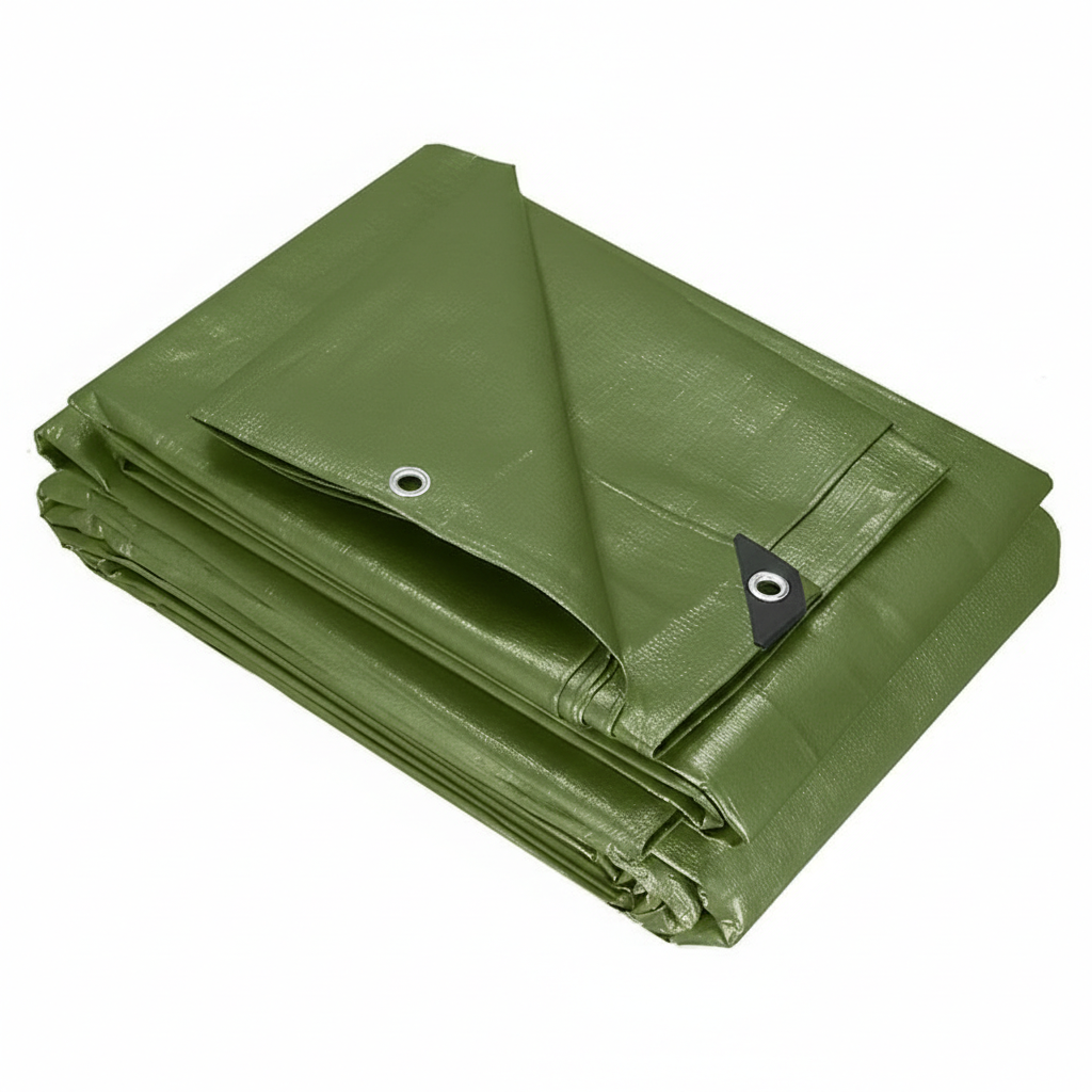 Prelată impermeabila polietilena 120 g/m², 4×8 m, verde