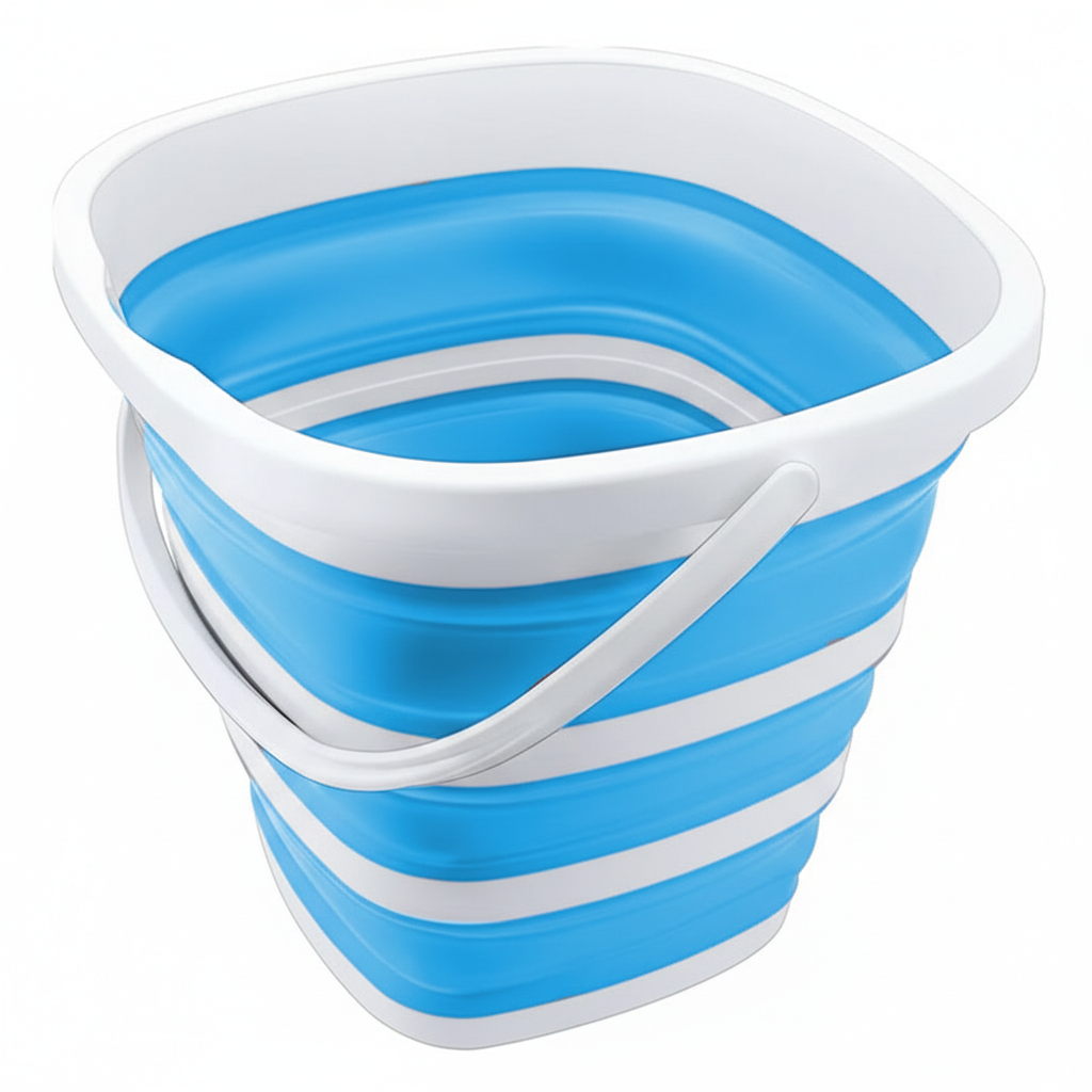 Galeata Pliabila 10L, Portabila, din Plastic, pentru Camping, Plaja, Gradina