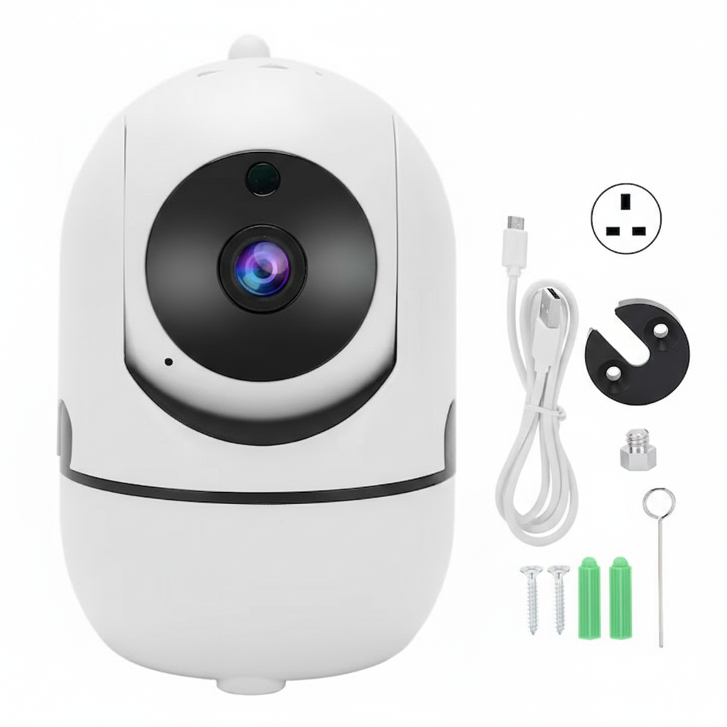 Cameră Video Wi-Fi HD pentru casa, alerte pe telefon, bidirectionala