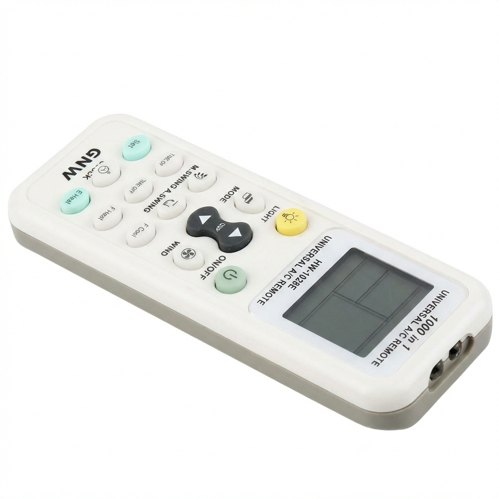 Telecomanda universala pentru aer conditionat, compatibila cu multiple marci, cu ecran digital