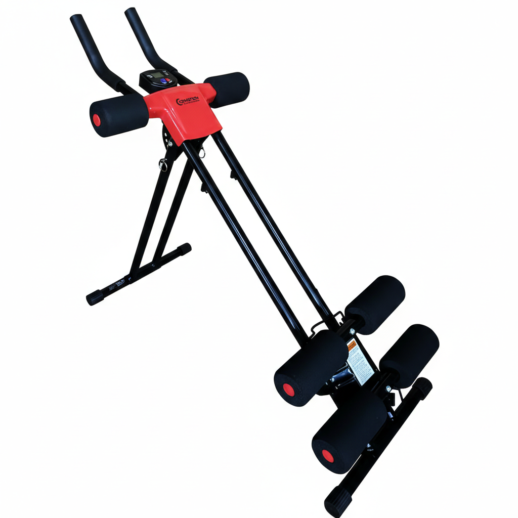 Aparat vertical fitness pentru abdomene, antrenament intens, cu 5 nivele de intensitate și cadru metalic