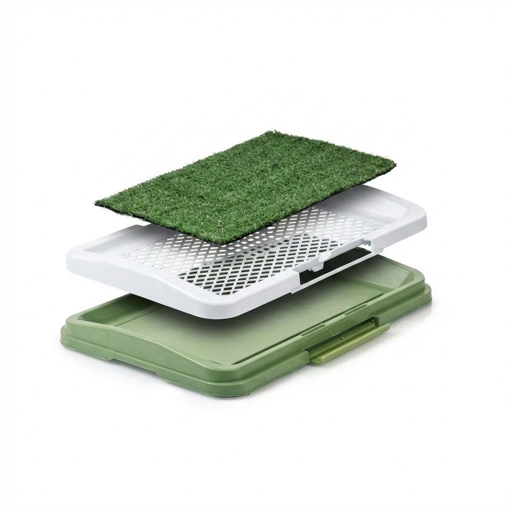 Toaleta cu iarba artificiala pentru caini si animale de companie, tava colectoare usor de curatat