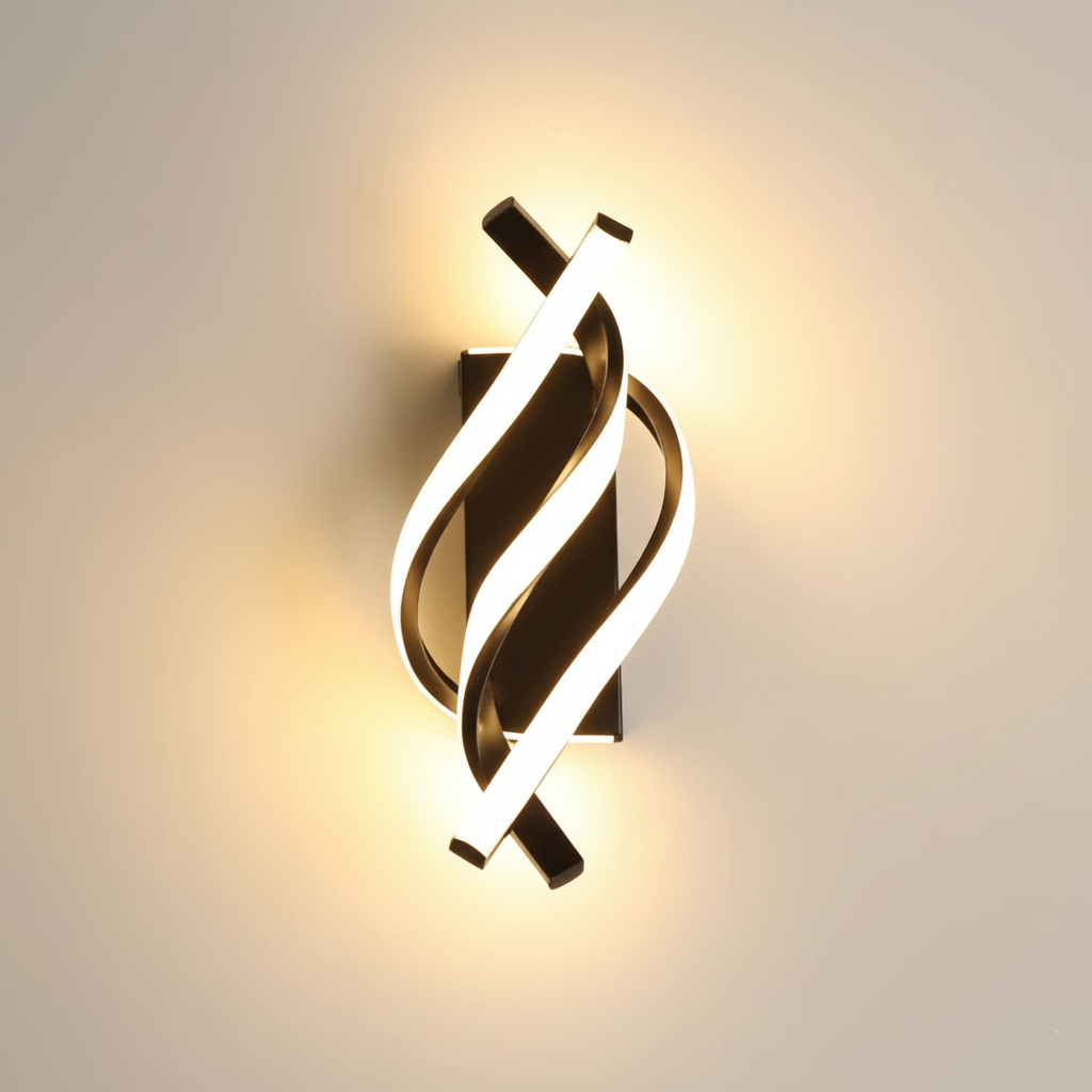 Aplica perete LED MARY neagra 38W, design minimalist, aplica moderna pentru interior