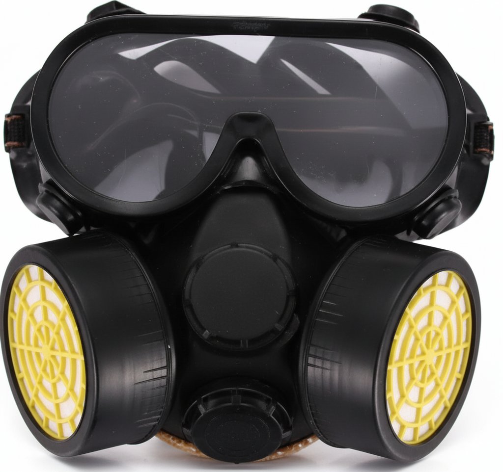 Set Protecție cu 2 Filtre și Ochelari – Praful & Vapori, Profil Redus