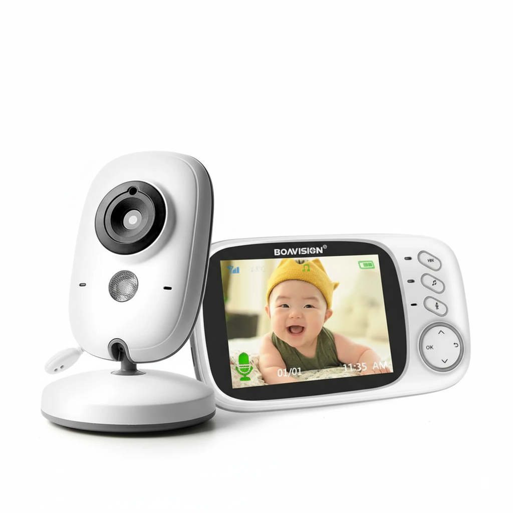 Baby monitor video wireless 3.2", night vision, 2.4 GHz