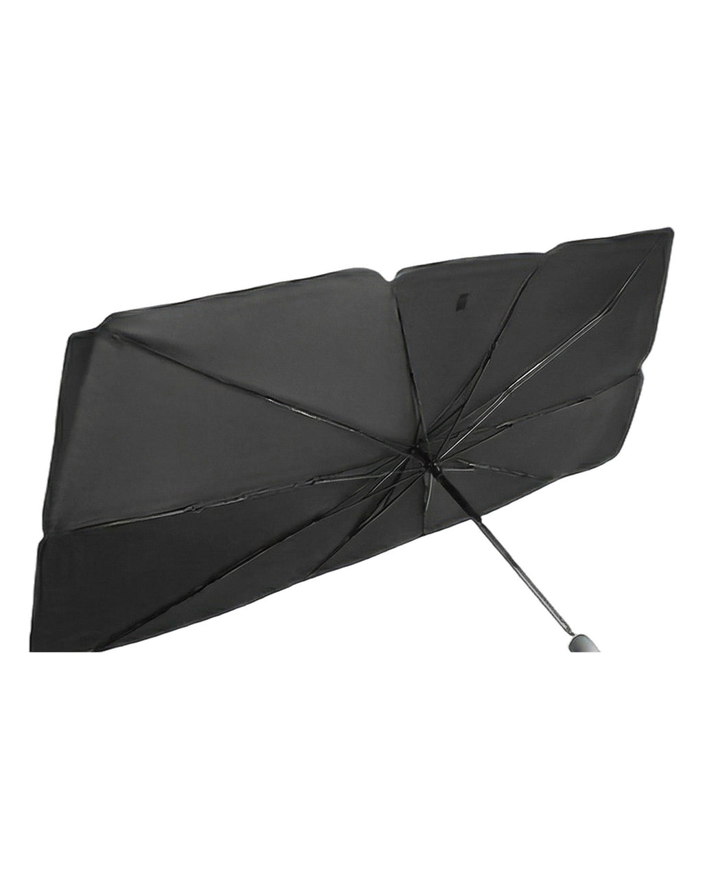 Parasolar auto tip umbrelă pentru parbriz, pliabil, cu husă, pe fundal alb