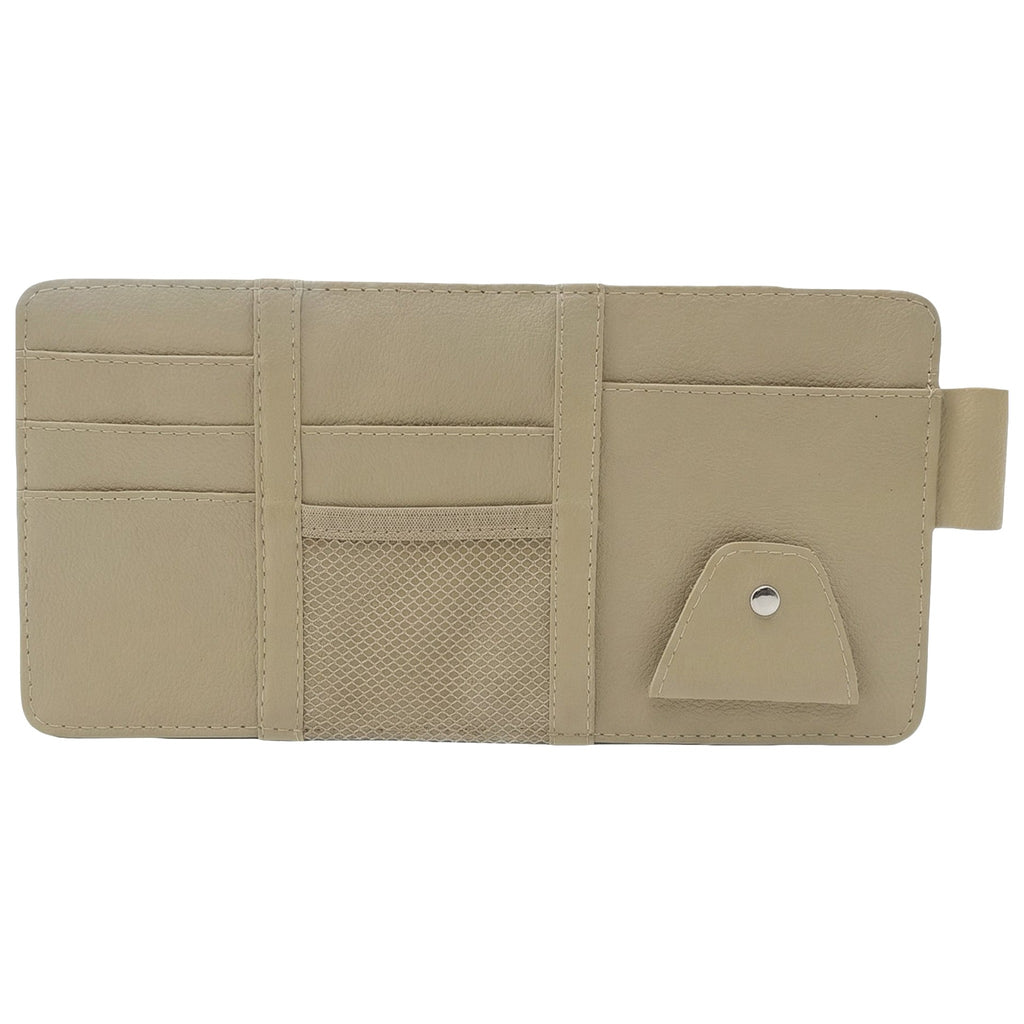 Organizator auto bej pentru parasolar, gol, pe fundal alb
