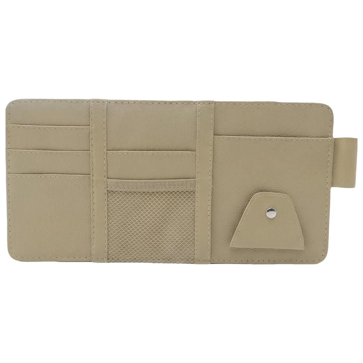 Organizator auto bej pentru parasolar, gol, pe fundal alb
