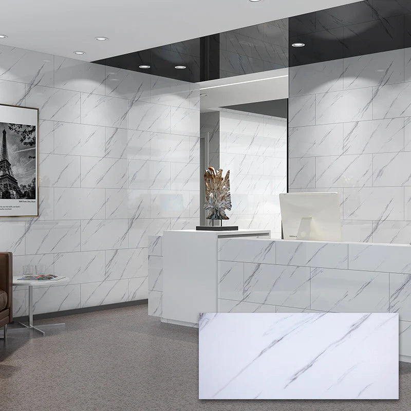 Placa autoadeziva pentru pardoseala sau perete tip marmura, impermeabila, 60x30cm, 1.5 mm grosime