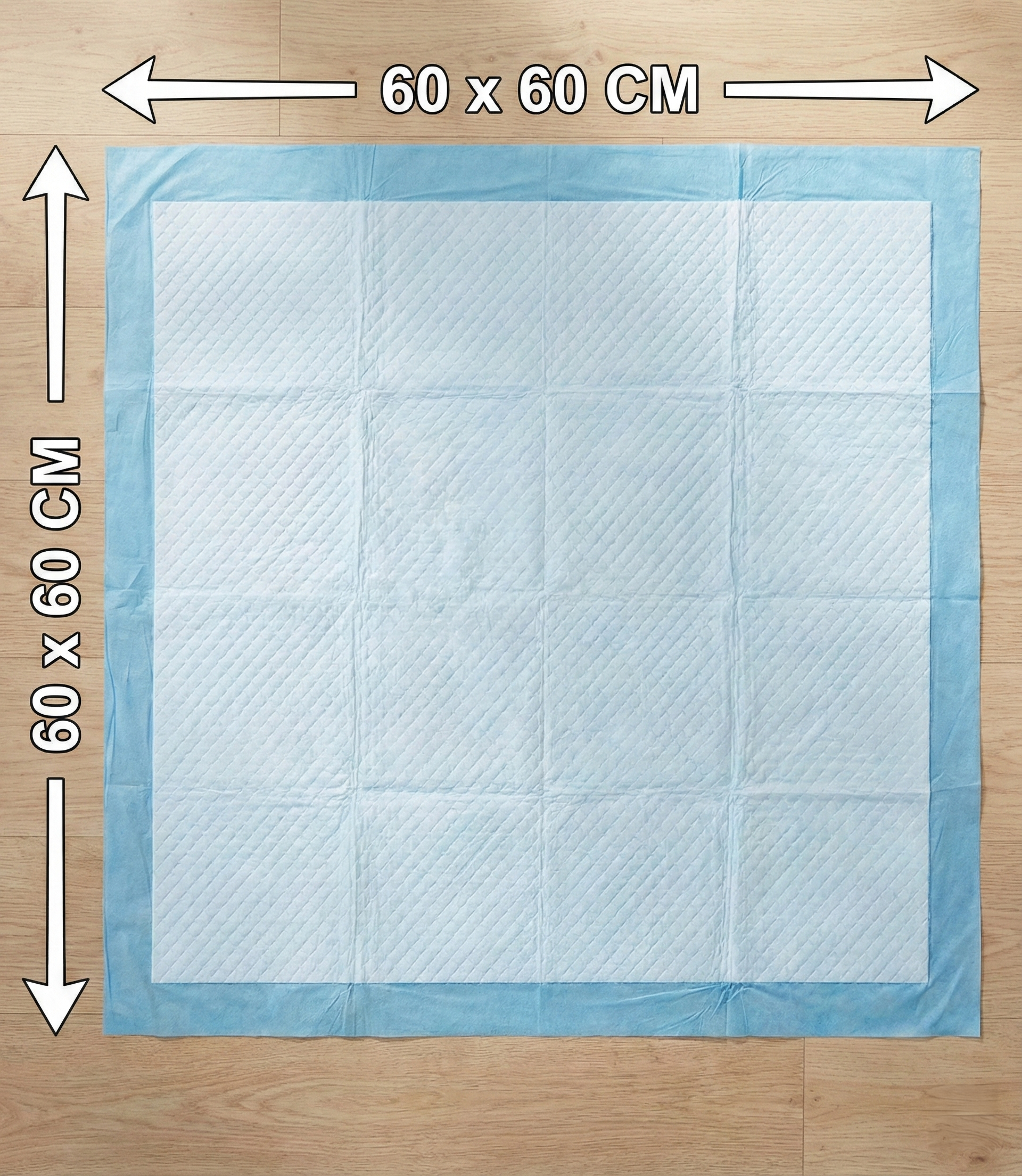 Set 50 covorase absorbante pentru caini 60x60 cm, pelici de unica folosinta