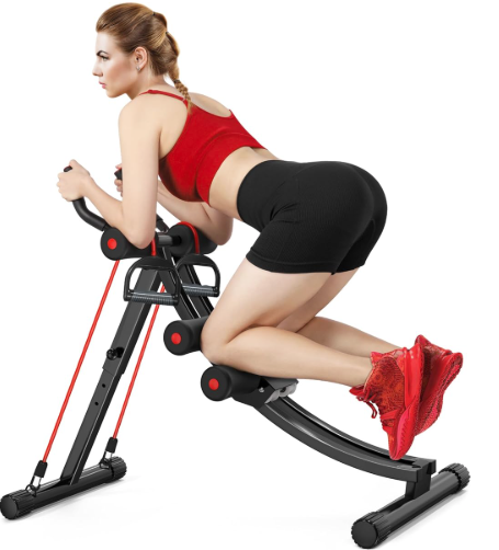 Aparat vertical fitness pentru abdomene, antrenament intens, cu 5 nivele și cadru metalic