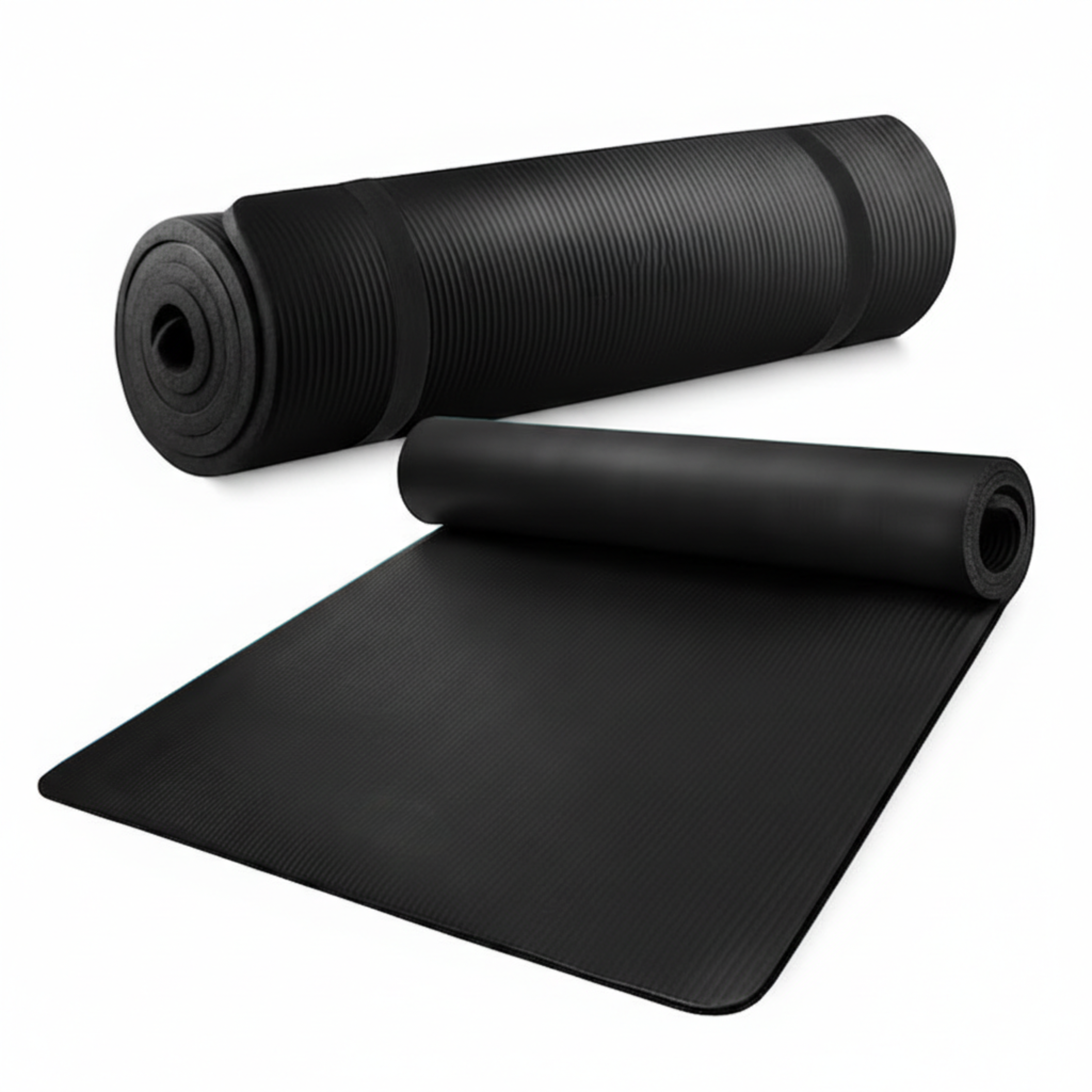 Saltea fitness pentru yoga 1 cm, Neagra