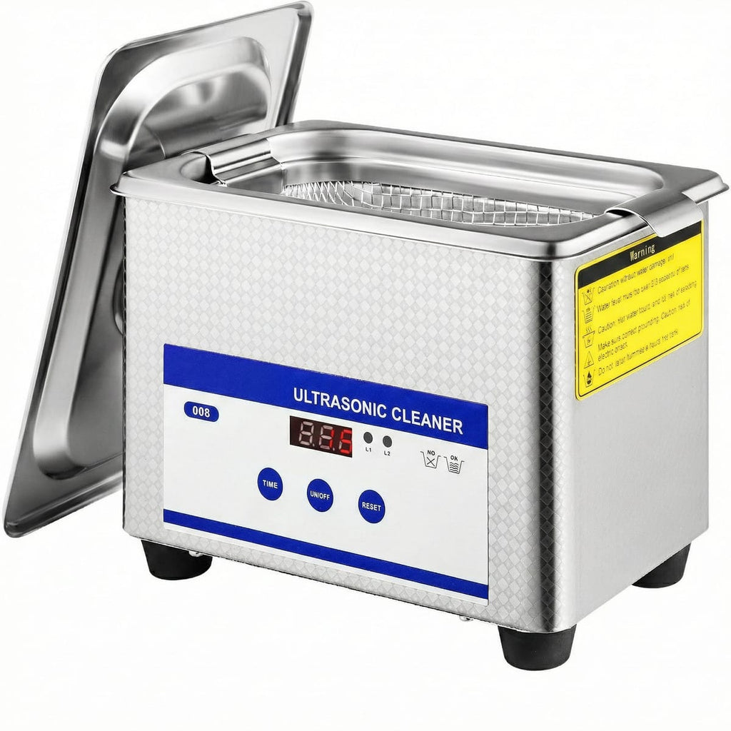 Aparat de Curatare cu Ultrasunete 0.8L, Digital, 35W, Inox - Pentru Bijuterii, Ochelari si Uz Casnic/Comercial 1