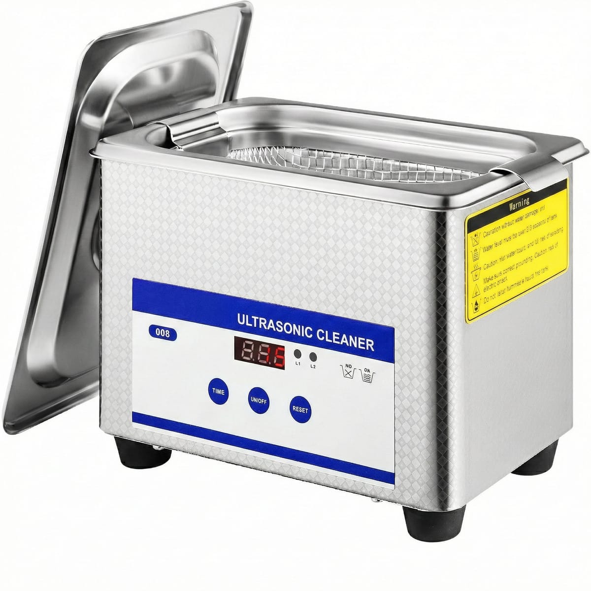 Aparat de Curatare cu Ultrasunete 0.8L, Digital, 35W, Inox - Pentru Bijuterii, Ochelari si Uz Casnic/Comercial 1