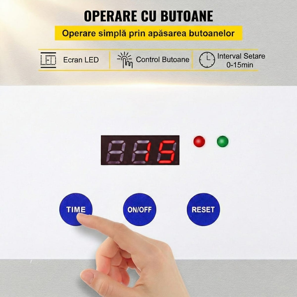 Aparat de Curatare cu Ultrasunete 0.8L, Digital, 35W, Inox - Pentru Bijuterii, Ochelari si Uz Casnic/Comercial 4