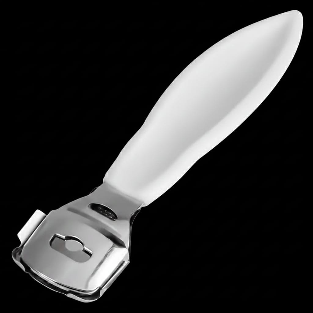 Aparat de Curățat Călcâie Metalic 14 cm cu Lame Rezerve Incluse 2