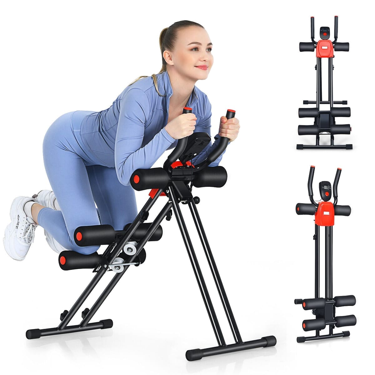 Aparat Vertical Fitness Abdomene, 5 Nivele Intensitate, Cadrul Metalic Stabil 2