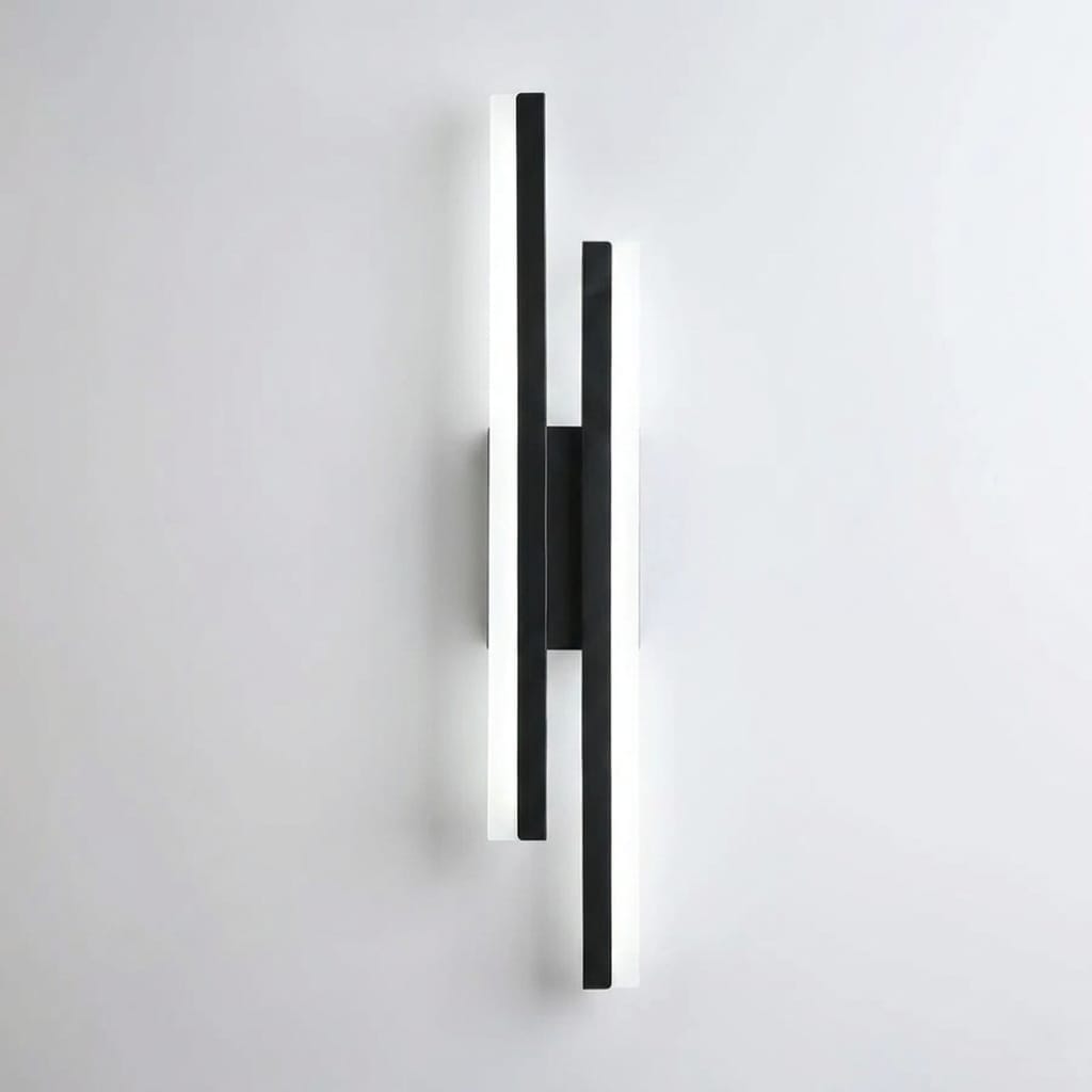 Aplica LED 24W neagra, pentru perete si tavan, design minimalist, echivalent 150W 1