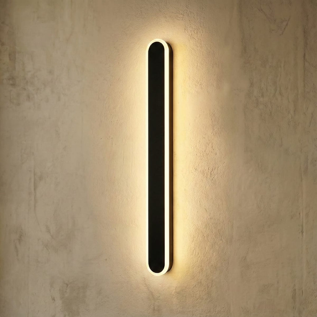 Aplica LED 48W neagra, 60cm, pentru perete, design minimalist, echivalent 300W 1