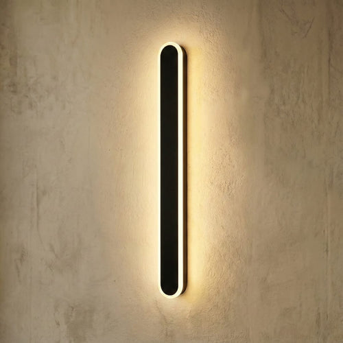 Aplica LED 48W neagra, 60cm, pentru perete, design minimalist, echivalent 300W 1