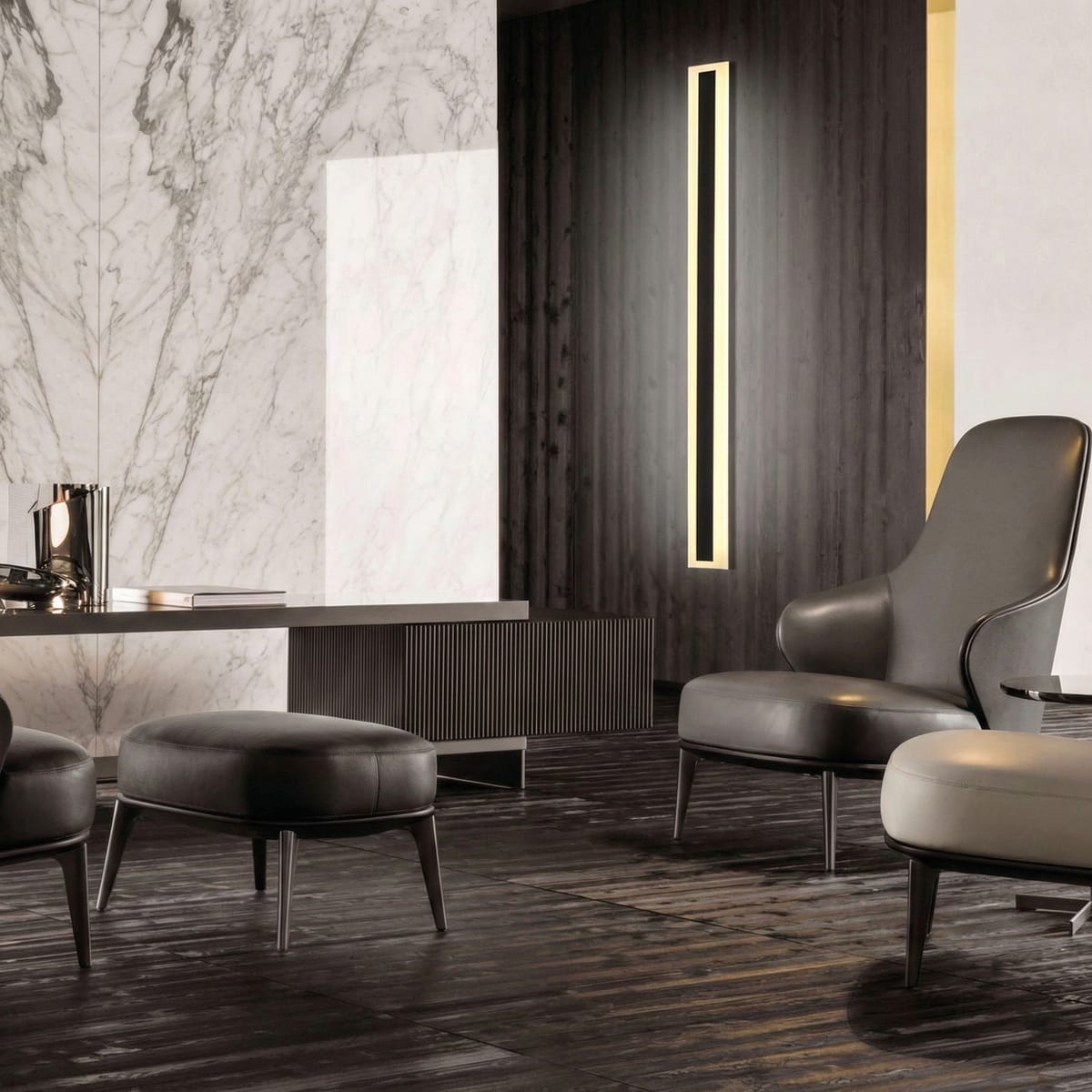 Aplica LED de exterior IP65 60cm, 220V, neagra, alb natural, pentru fatada si terasa 2