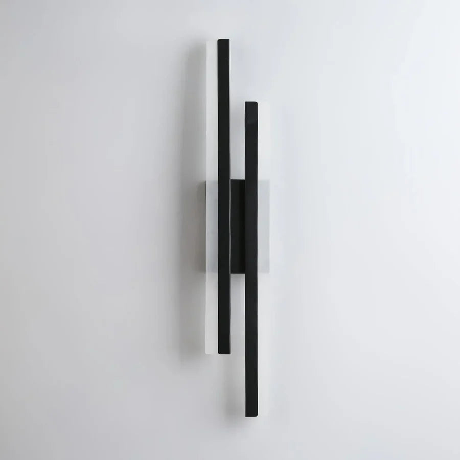 Aplica LED 24W neagra, pentru perete si tavan, design minimalist, echivalent 150W