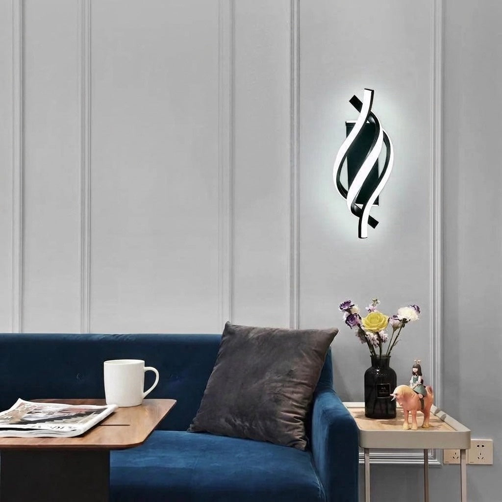 Aplica perete LED MARY neagra 38W, design minimalist, aplica moderna pentru interior 2