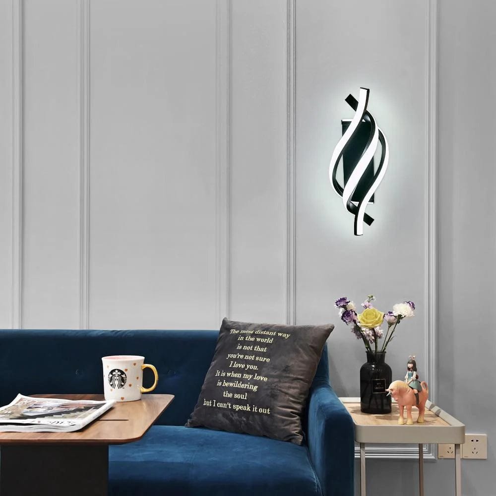 Aplica perete LED MARY neagra 38W, design minimalist, aplica moderna pentru interior 2