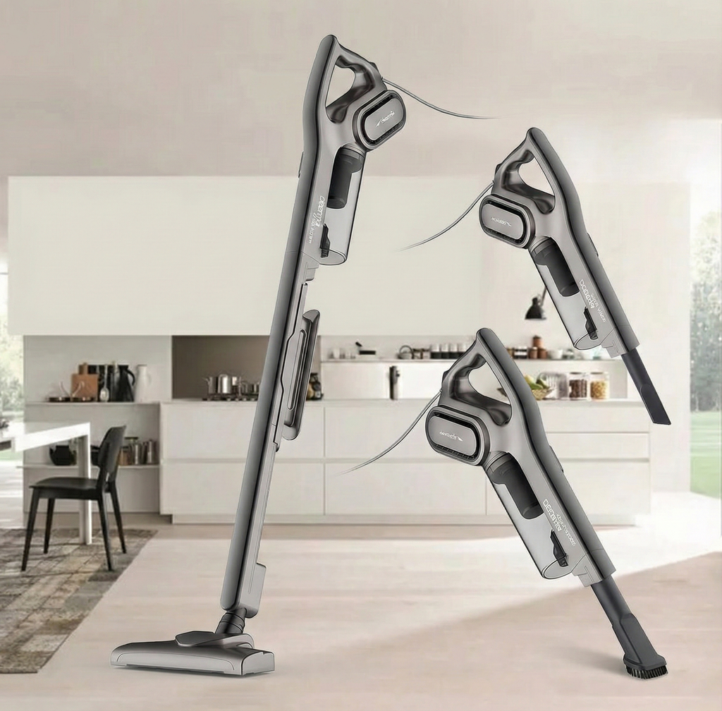 Aspirator Vertical 2 în 1, Fără Sac, 600W, Portabil