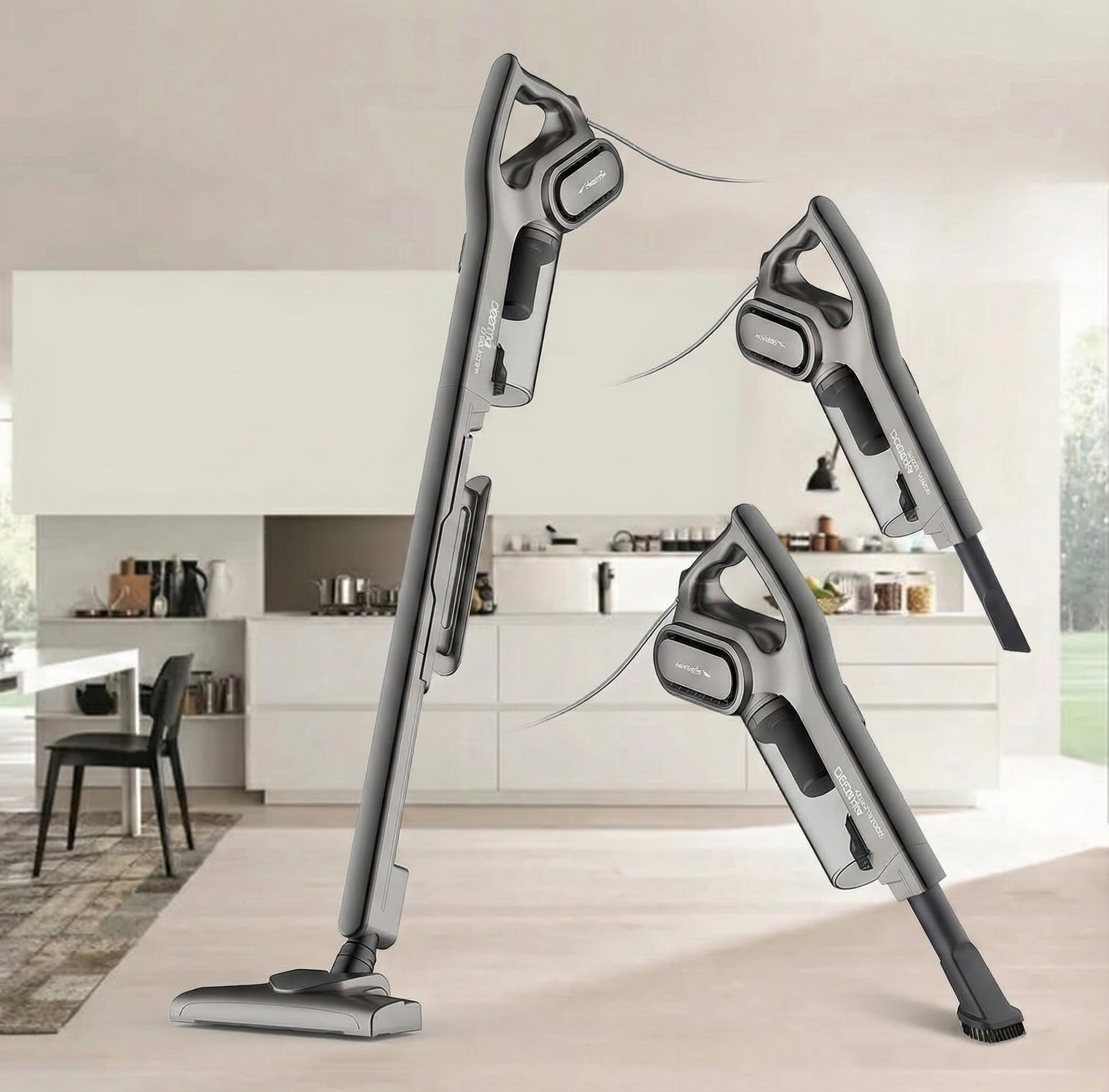 Aspirator Vertical 2 în 1, Fără Sac, 600W, Portabil