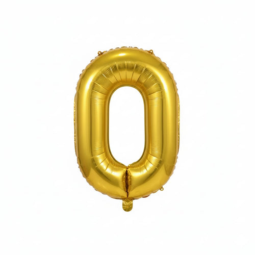 Balon din folie, cifra aniversara 0, 80 cm 1