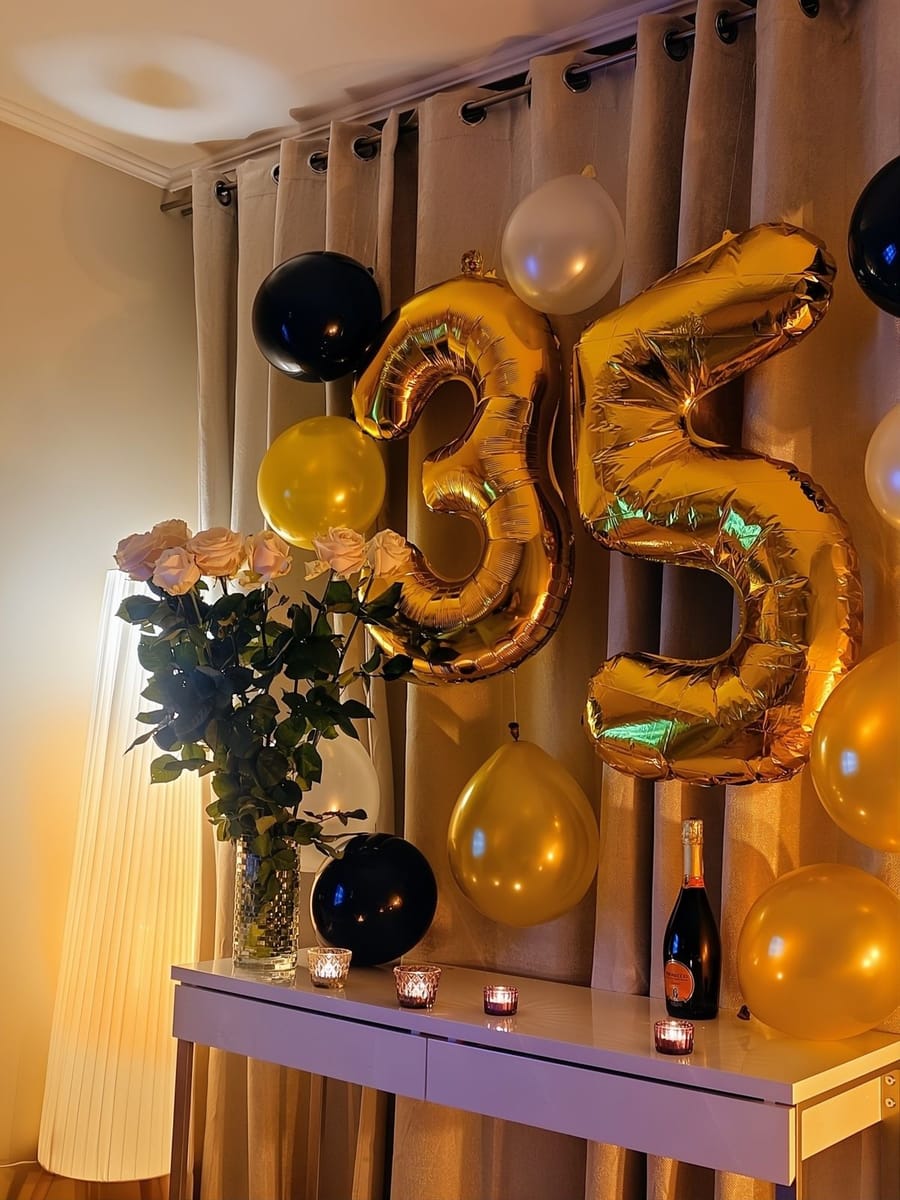 Balon din folie, cifra aniversara 3, 90 cm 3