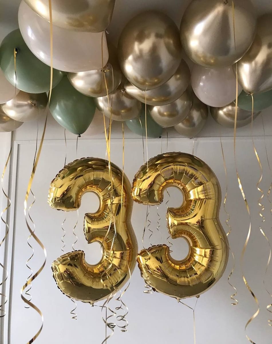 Balon din folie, cifra aniversara 3, 90 cm 4
