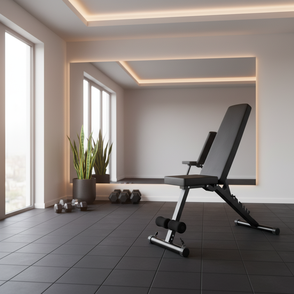 Bancă de Antrenament Multifuncțională Reglabilă 7 Trepte - Negru, Confort Sporit 4