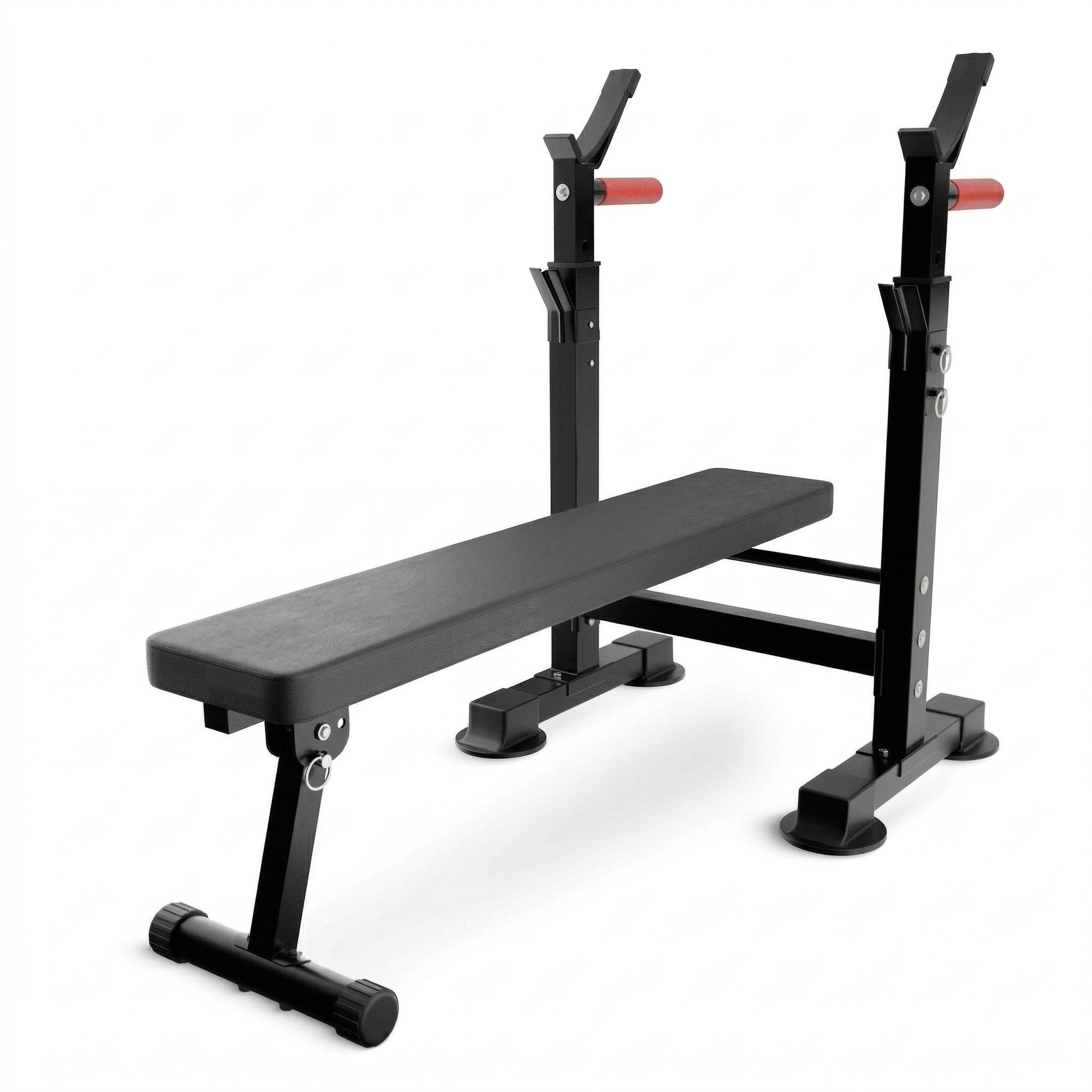 Banca de Haltere Pliabila cu Suport PRO+, Negru, Sarcina Maxima 230kg 1