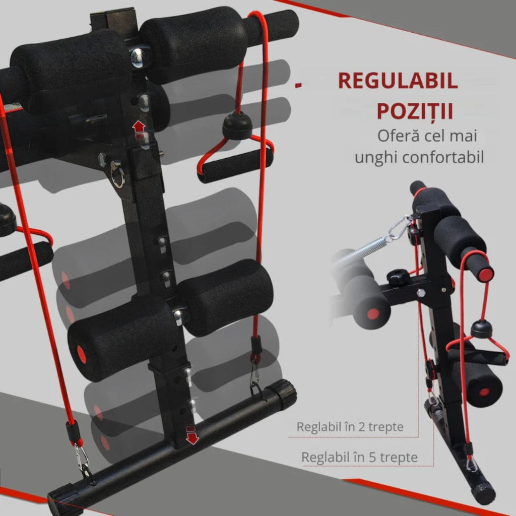 Banca Fitness Multifunctionala si Reglabila – Structura din Otel, 136 cm 1