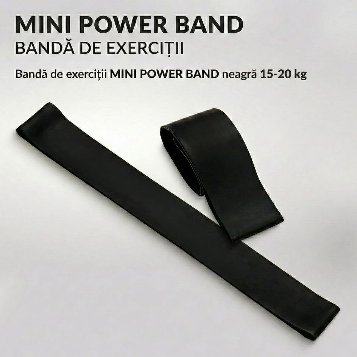 Banda Elastica Fitness Mini Power Band, 1.2 mm, Rezistenta Mare (15-20 kg) 6