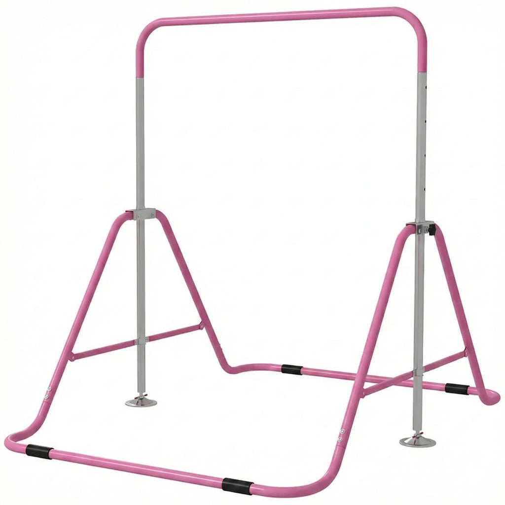Bara de Tractiuni Pliabila pentru Copii, Inaltime Reglabila, Otel Robust, 148 x 105 x 88 cm 1