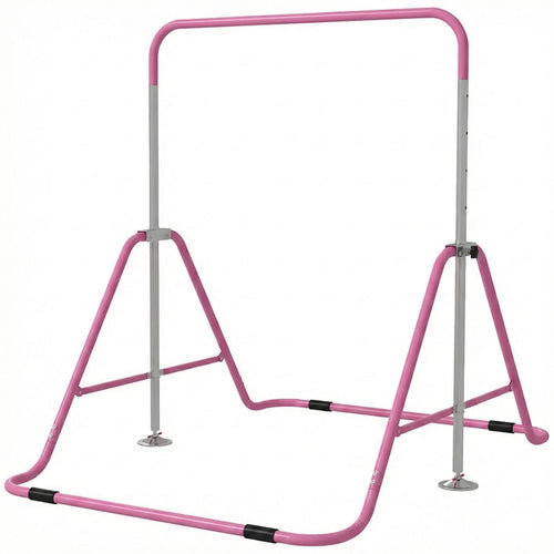 Bara de Tractiuni Pliabila pentru Copii, Inaltime Reglabila, Otel Robust, 148 x 105 x 88 cm 1