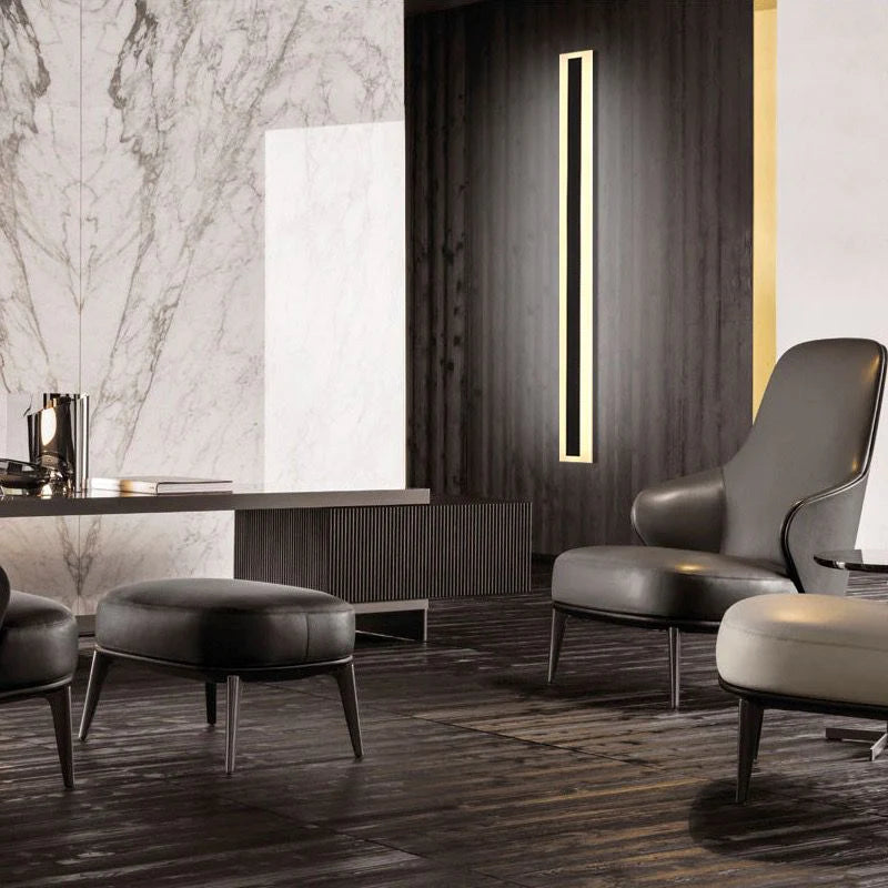 Bara luminoasa LED SLIM exterior IP65 60cm, 220V, neagra, alb natural, pentru fatada si terasa