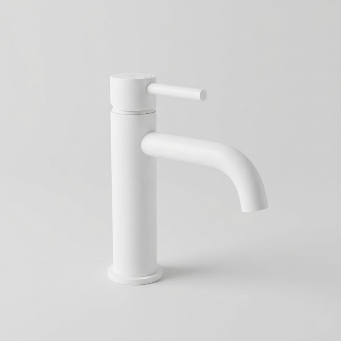 Baterie Lavoar Alb Lucios White Low, Montaj pe Lavoar, Design Modern Compact 1