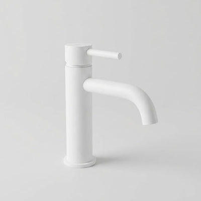 Baterie Lavoar Alb Lucios White Low, Montaj pe Lavoar, Design Modern Compact 1