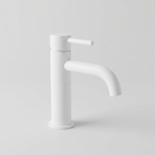 Baterie Lavoar Alb Lucios White Low, Montaj pe Lavoar, Design Modern Compact 1