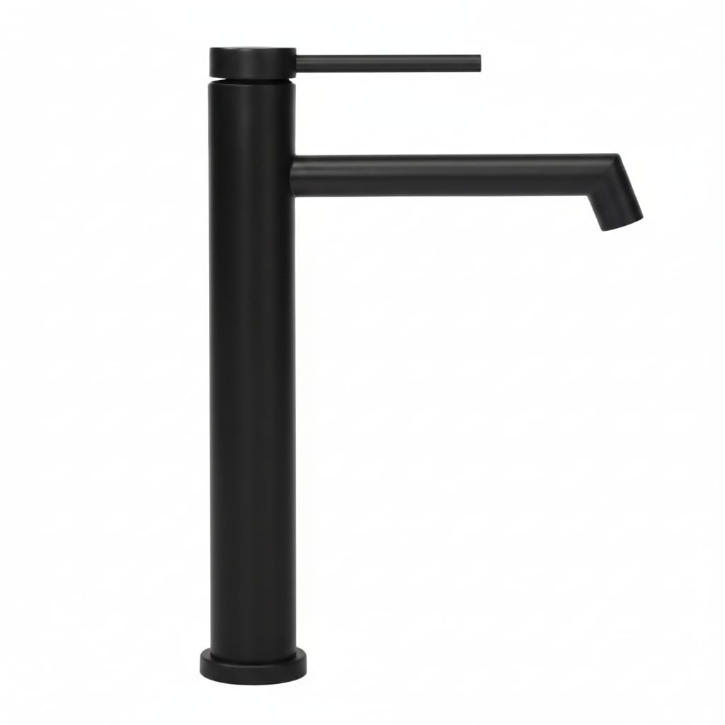 Baterie lavoar inalta pe blat,  BLACK Matt High 1