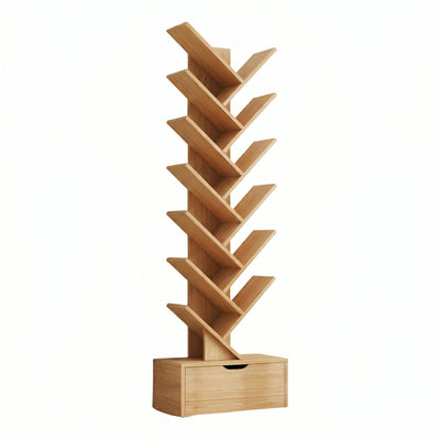 Biblioteca moderna decorativa Tree Design bej, 158x34 cm, MDF rezistent 1
