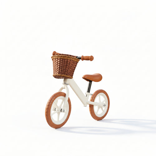 Bicicleta de echilibru fara pedale cu cos si claxon, pentru copii, 4 roti stabile 1